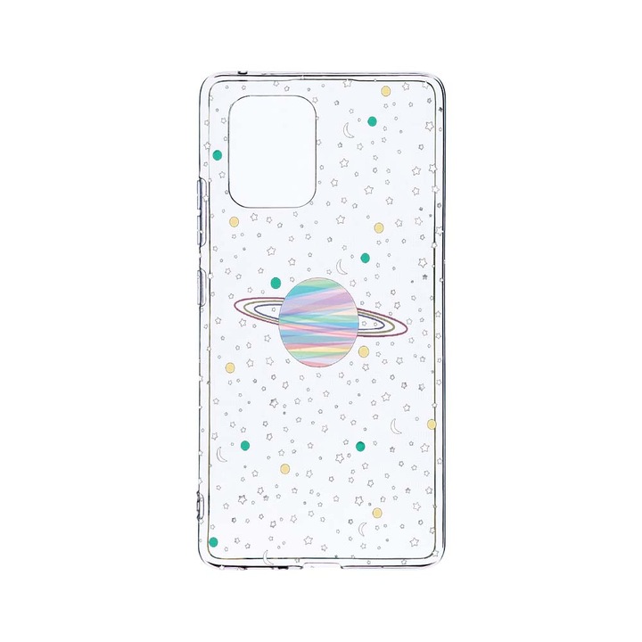 Husa BestCase® Clear Silicon 2MM, Compatibila Cu Motorola Moto G32, Universe, Planets, Antisoc, Protectie Camera, Margini ridicate pentru protectia ecranului, T 468