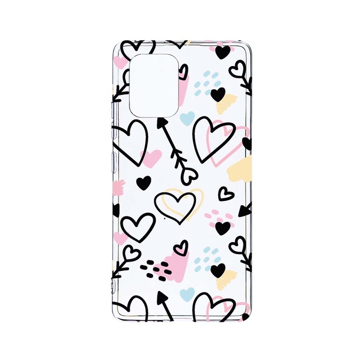 Husa BestCase® Clear Silicon 2MM, Compatibila Cu Motorola Moto G32, Love Symbols, Antisoc, Protectie Camera, Margini ridicate pentru protectia ecranului, T 764