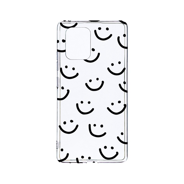 Husa BestCase® Clear Silicon 2MM, Compatibila Cu Motorola Moto G32, Smiley, Antisoc, Protectie Camera, Margini ridicate pentru protectia ecranului, T 1056