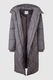 Pepe Jeans London, Geaca cu vatelina, gluga si aspect matlasat Mia, Gri, M