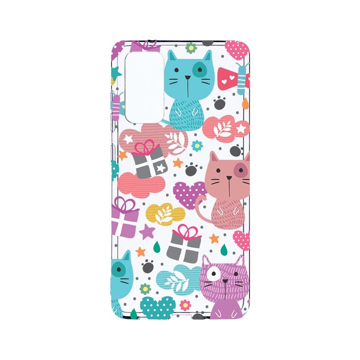 Силиконов калъф BestCase за OPPO A16, Lovely Cat, Camera Protection, Clear Silicon 2.0MM, T 41