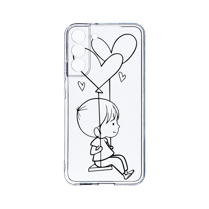 Husa BestCase® Clear Silicon 2MM, Compatibila Cu Samsung Galaxy S22 Plus, My Little Boy, Antisoc, Protectie Camera, Margini ridicate pentru protectia ecranului, T 1046
