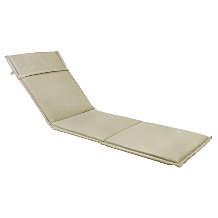 Perna sezlong gradina textil bej Havana 63x190x3 cm