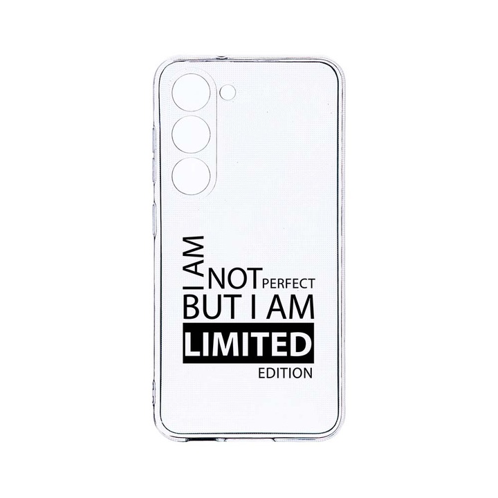 Husa BestCase® Clear Silicon 2MM, Compatibila Cu Samsung Galaxy S23 Plus, Limited Edition, Antisoc, Protectie Camera, Margini ridicate pentru protectia ecranului, T 59