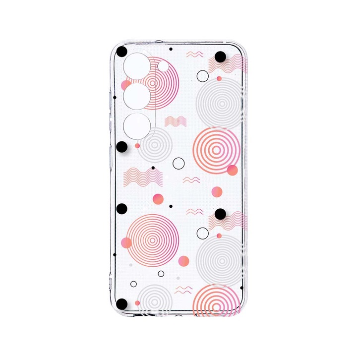 Husa BestCase® Clear Silicon 2MM, Compatibila Cu Samsung Galaxy S23 Plus, Circle, Antisoc, Protectie Camera, Margini ridicate pentru protectia ecranului, T 110