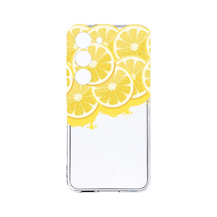 Husa BestCase® Clear Silicon 2MM, Compatibila Cu Samsung Galaxy S23, Lemon, Antisoc, Protectie Camera, Margini ridicate pentru protectia ecranului, T 58