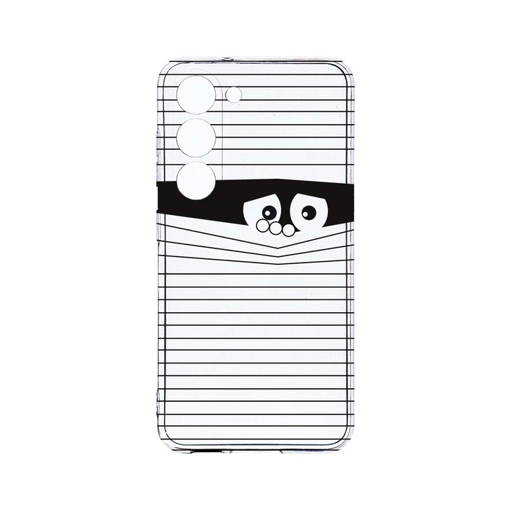 Husa BestCase® Clear Silicon 2MM, Compatibila Cu Samsung Galaxy S23 Plus, Look Back, Antisoc, Protectie Camera, Margini ridicate pentru protectia ecranului, T 38