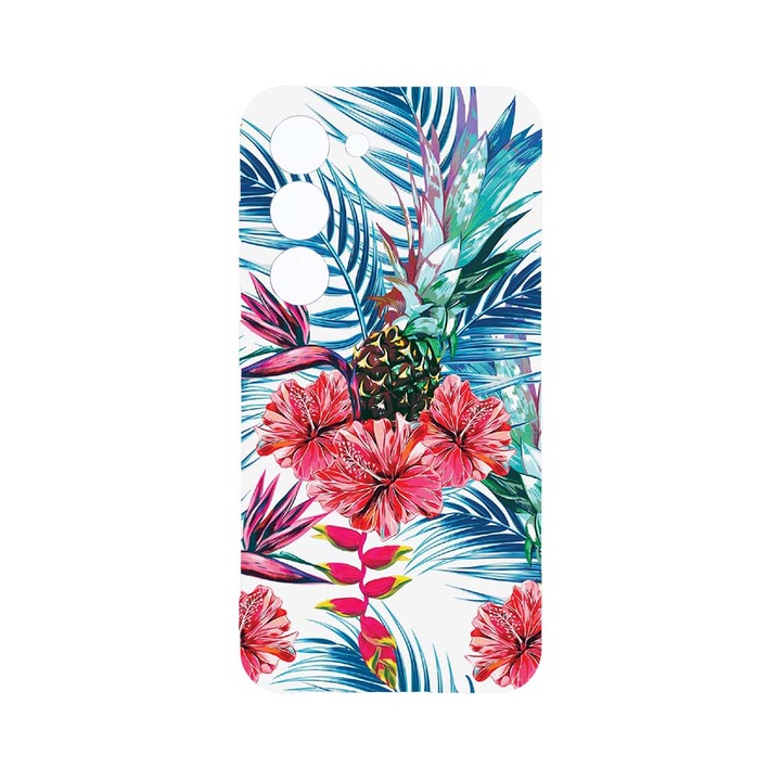 Husa BestCase® Clear Silicon 2MM, Compatibila Cu Samsung Galaxy S23 Plus, Bopical, Ananas, Antisoc, Protectie Camera, Margini ridicate pentru protectia ecranului, T 221