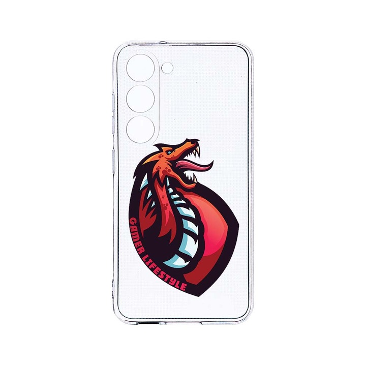 Husa BestCase® Clear Silicon 2MM, Compatibila Cu Samsung Galaxy S23, Gamers Lifestyle, Antisoc, Protectie Camera, Margini ridicate pentru protectia ecranului, T 289