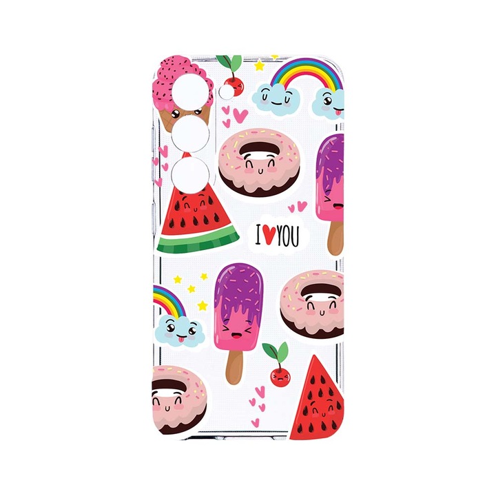 Husa BestCase® Clear Silicon 2MM, Compatibila Cu Samsung Galaxy S23, Summer Feeling, Antisoc, Protectie Camera, Margini ridicate pentru protectia ecranului, T 87