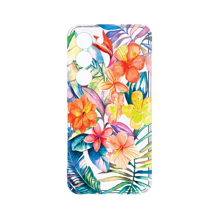 Husa BestCase® Clear Silicon 2MM, Compatibila Cu Samsung Galaxy S23 Plus, Bopical Flowers, Antisoc, Protectie Camera, Margini ridicate pentru protectia ecranului, T 498