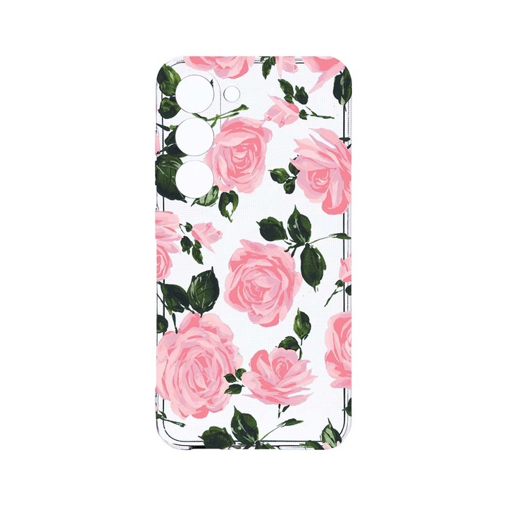 Husa BestCase® Clear Silicon 2MM, Compatibila Cu Samsung Galaxy S23 Plus, Pastel Colors Rose, Antisoc, Protectie Camera, Margini ridicate pentru protectia ecranului, T 514