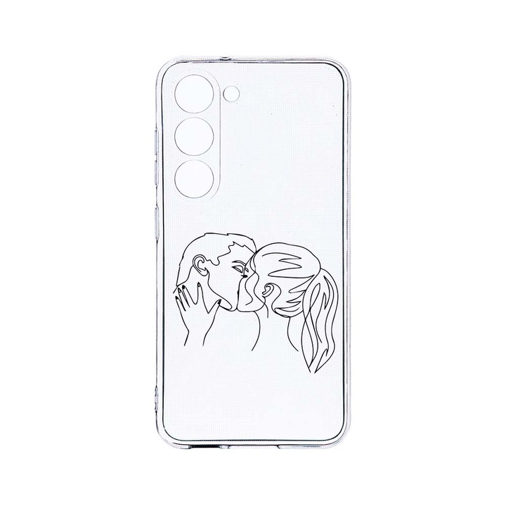 Husa BestCase® Clear Silicon 2MM, Compatibila Cu Samsung Galaxy S23 Plus, Teen Love, Antisoc, Protectie Camera, Margini ridicate pentru protectia ecranului, T 743