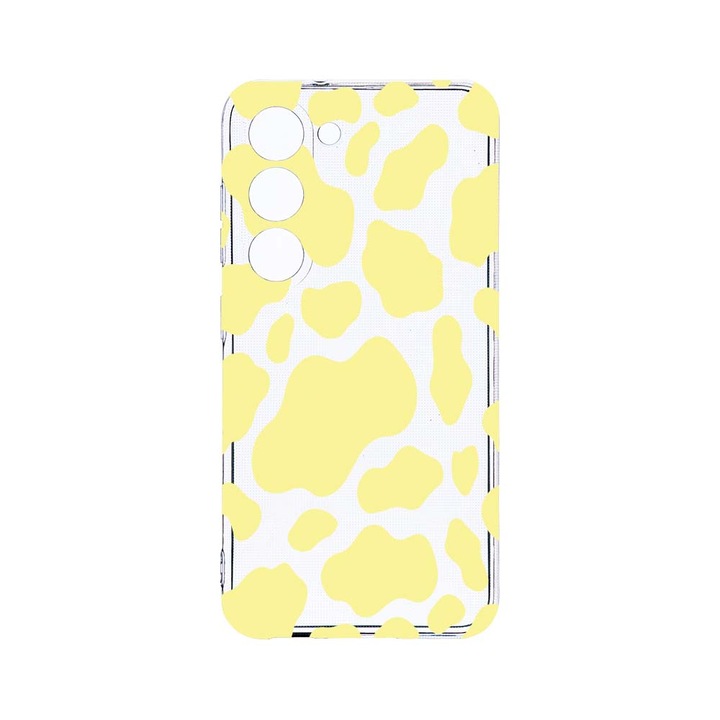 Husa BestCase® Clear Silicon 2MM, Compatibila Cu Samsung Galaxy S23 Plus, Yellow Cow, Antisoc, Protectie Camera, Margini ridicate pentru protectia ecranului, T 787