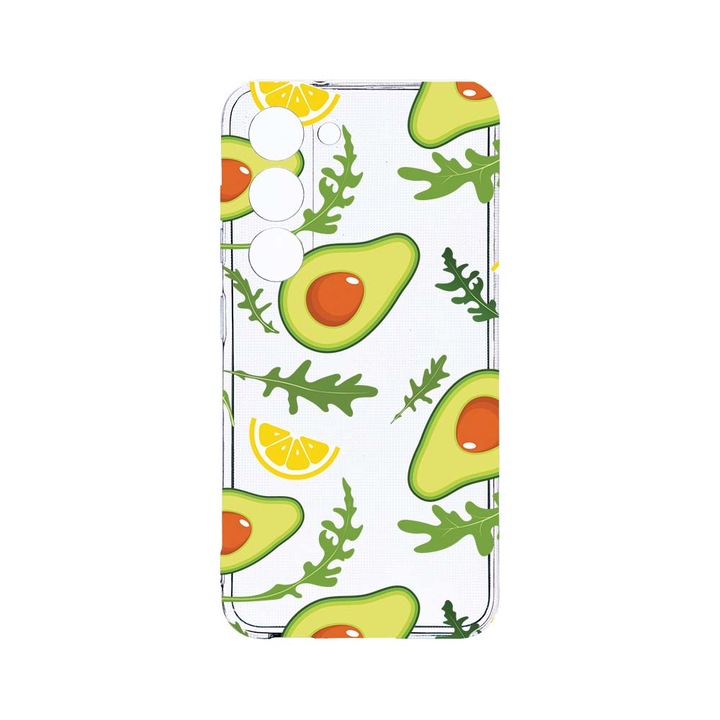 Husa BestCase® Clear Silicon 2MM, Compatibila Cu Samsung Galaxy S23 Plus, Avocado, Antisoc, Protectie Camera, Margini ridicate pentru protectia ecranului, T 760