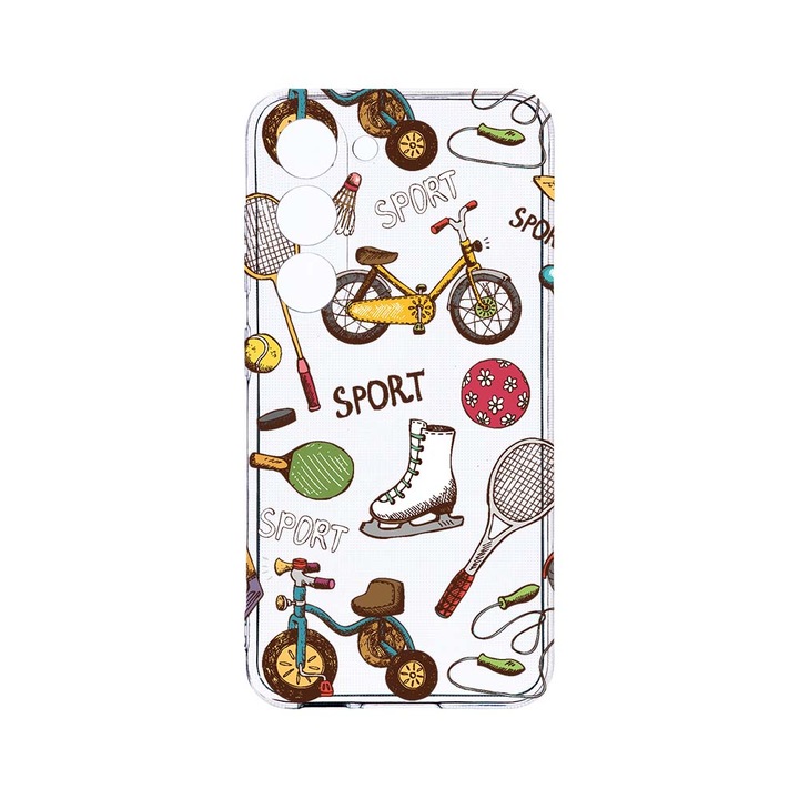 Husa BestCase® Clear Silicon 2MM, Compatibila Cu Samsung Galaxy S23 Plus, Summer Sports, Antisoc, Protectie Camera, Margini ridicate pentru protectia ecranului, T 776