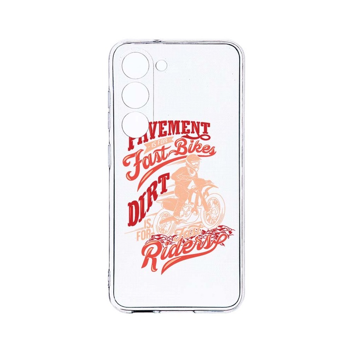 Husa BestCase® Clear Silicon 2MM, Compatibila Cu Samsung Galaxy S23 Plus, Fast Bike, Antisoc, Protectie Camera, Margini ridicate pentru protectia ecranului, T 827