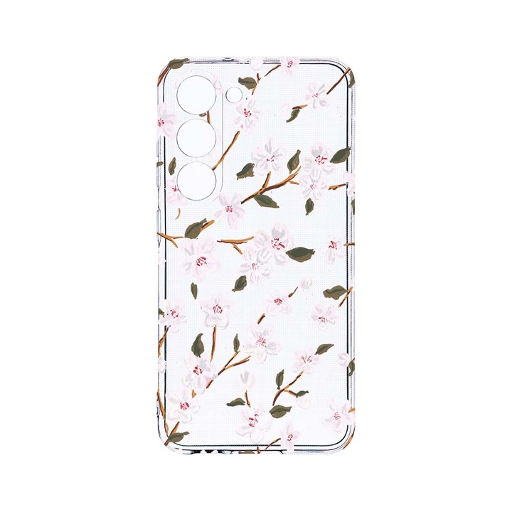 Husa BestCase® Clear Silicon 2MM, Compatibila Cu Samsung Galaxy S23 Plus, Spring Flower, Antisoc, Protectie Camera, Margini ridicate pentru protectia ecranului, T 512