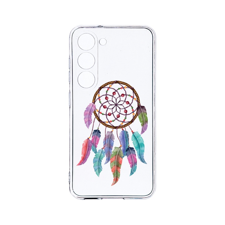 Husa BestCase® Clear Silicon 2MM, Compatibila Cu Samsung Galaxy S23 Plus, Dreamcatcher, Antisoc, Protectie Camera, Margini ridicate pentru protectia ecranului, T 949