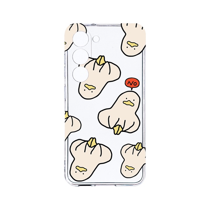 Husa BestCase® Clear Silicon 2MM, Compatibila Cu Samsung Galaxy S23, Duck Pattern, Antisoc, Protectie Camera, Margini ridicate pentru protectia ecranului, T 1015