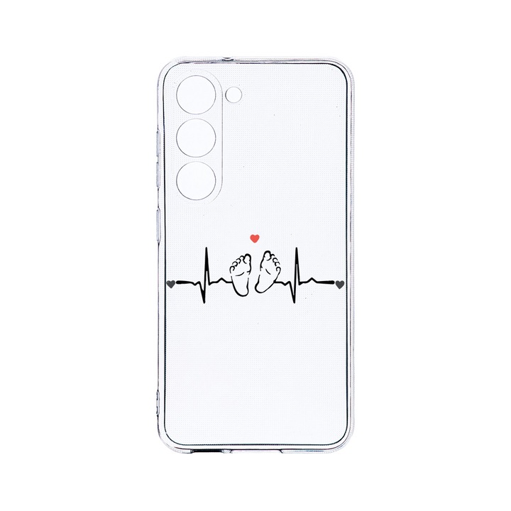 Husa BestCase® Clear Silicon 2MM, Compatibila Cu Samsung Galaxy S23 Plus, My Little Love, Antisoc, Protectie Camera, Margini ridicate pentru protectia ecranului, T 966