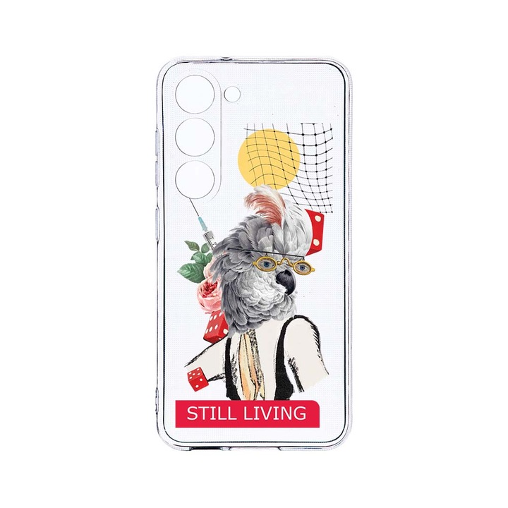 Husa BestCase® Clear Silicon 2MM, Compatibila Cu Samsung Galaxy S23 Plus, Still Living, Antisoc, Protectie Camera, Margini ridicate pentru protectia ecranului, T 916