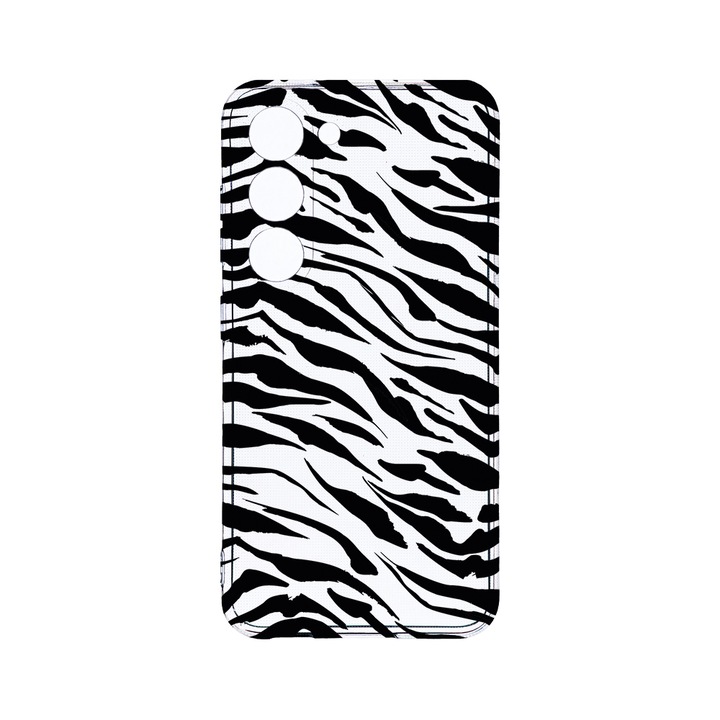 Husa BestCase® Clear Silicon 2MM, Compatibila Cu Samsung Galaxy S23 Plus, Tiger Pattern, Antisoc, Protectie Camera, Margini ridicate pentru protectia ecranului, T 1058
