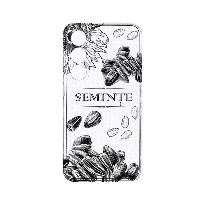 Husa BestCase® Clear Silicon 2MM, Compatibila Cu Samsung Galaxy S23 Plus, Seminte, Antisoc, Protectie Camera, Margini ridicate pentru protectia ecranului, T 1068