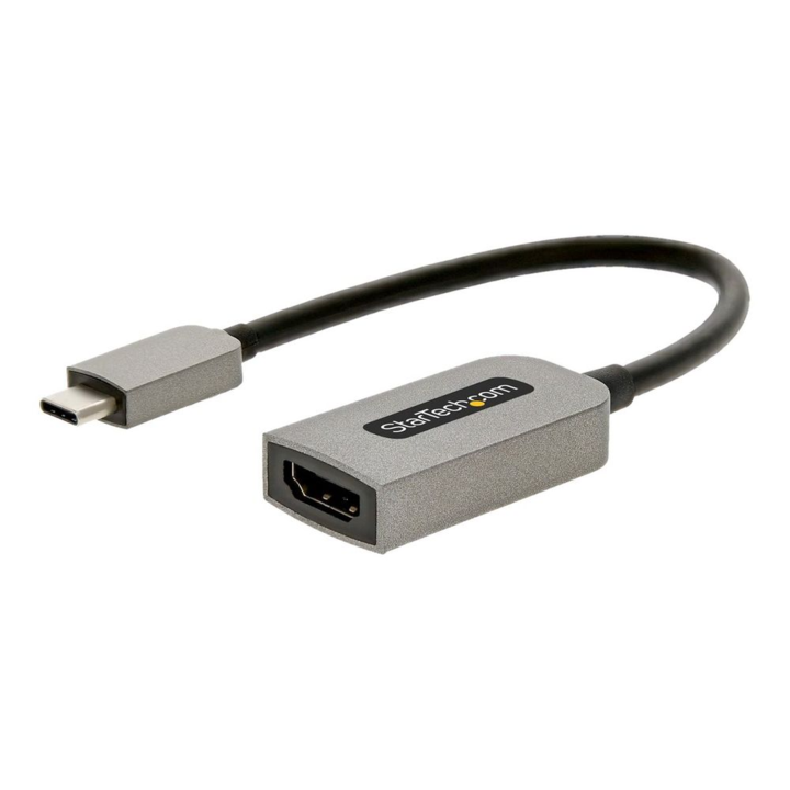 Adaptor, StarTech, USB-C la HDMI, 4K, 60 Hz, 13 cm, Negru/Argintiu