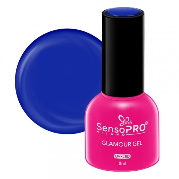 SensoPRO Milano Glamour Gel полупостоянен лак за нокти 8 ml, Blue Moon #35