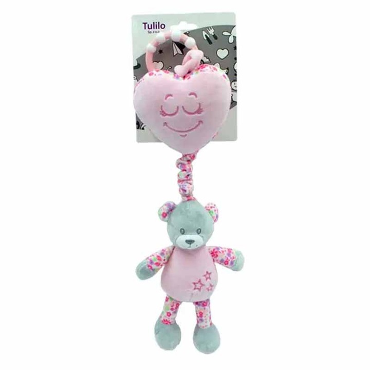 Csörgő játék babáknak Tulilo 890149, Rózsaszín 0-3 hónapos korig