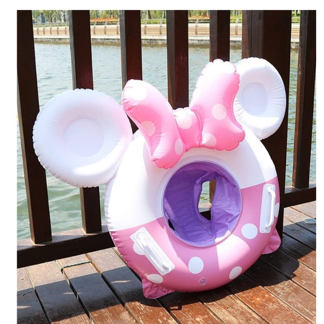 Colac bebe pentru inot, model Minnie, cu chilotel, roz, 60 cm, 2 ani+ ...