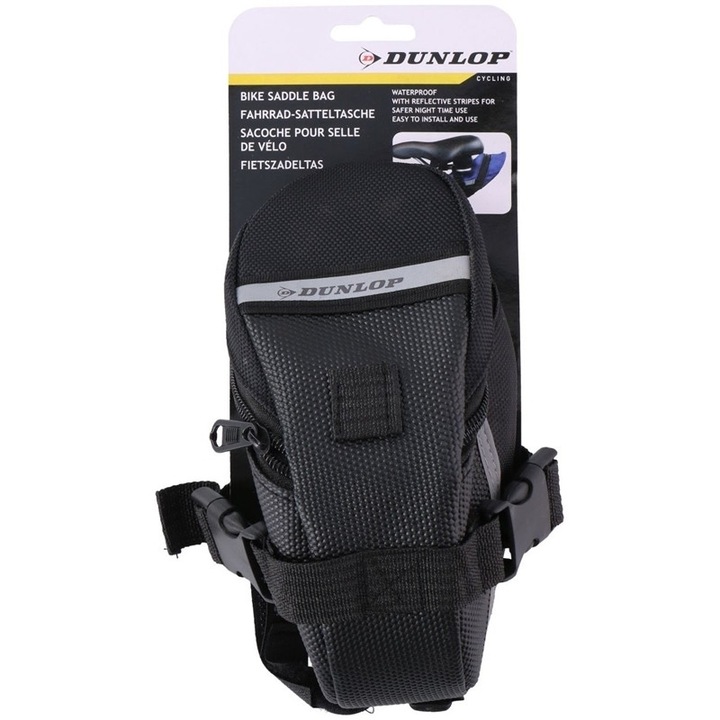 Geanta de bicicleta, Dunlop, Negru