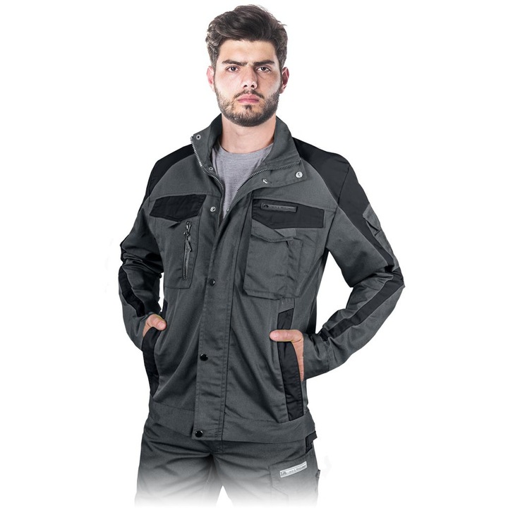 Jacheta de protectie, Leber Hollman, marime XL, Gri/Negru, LH-TANZO-J_SBXL