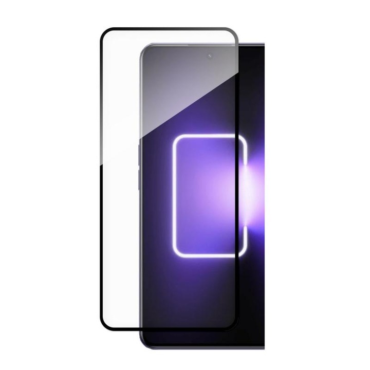 9H teljes képernyős edzett üveg Realme GT Neo 5 / Realme GT3 fekete kerettel
