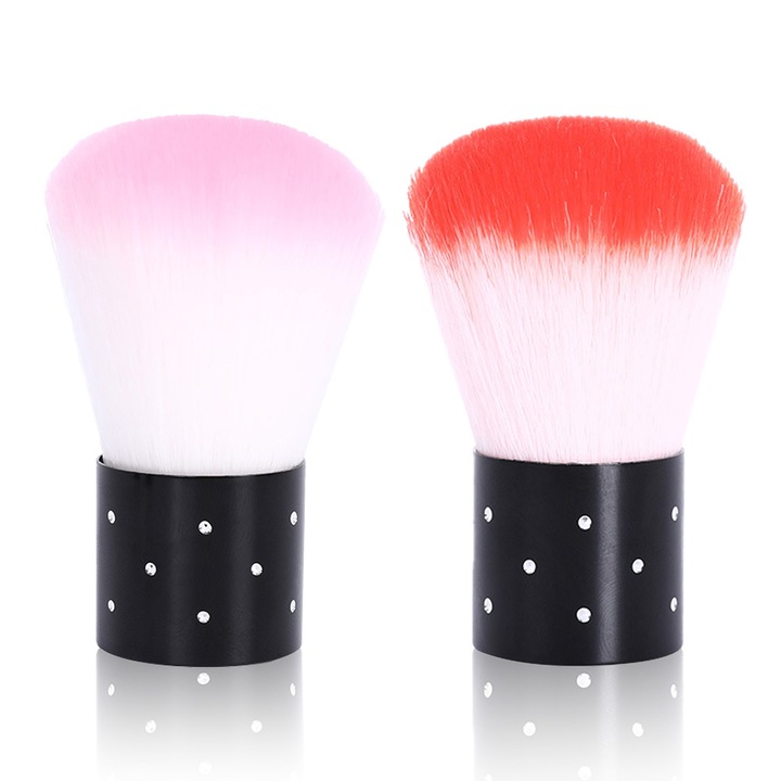 2 db QttvbTna körömporkefe készlet, gombafej gyémántokkal, többfunkciós