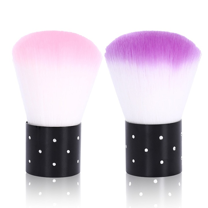 2 db QttvbTna körömporkefe készlet, gombafej gyémántokkal, többfunkciós