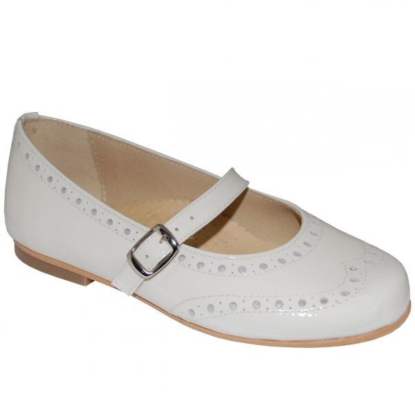 Pantofi E2024 din piele lacuita, Panyno, Bej