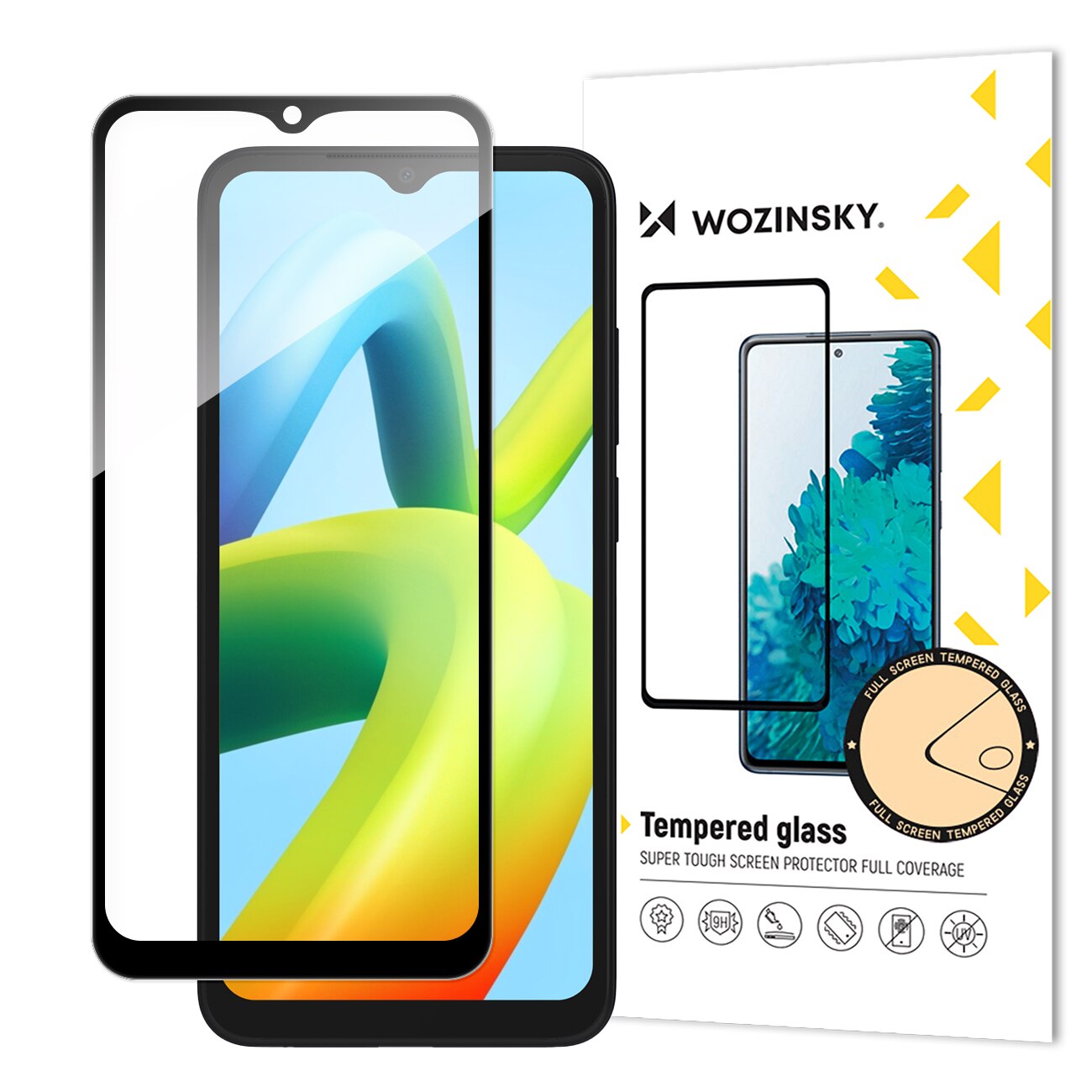 Folie protectie Case Friendly Wozinsky Full Glue Cover compatibila cu Xiaomi Redmi A1 / A2 Black