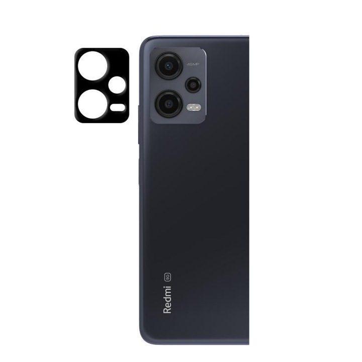 WOZINSKY Full Cover kameraüveg film, amely kompatibilis a Xiaomi Redmi Note 12 / Poco X5 5G Black készülékkel