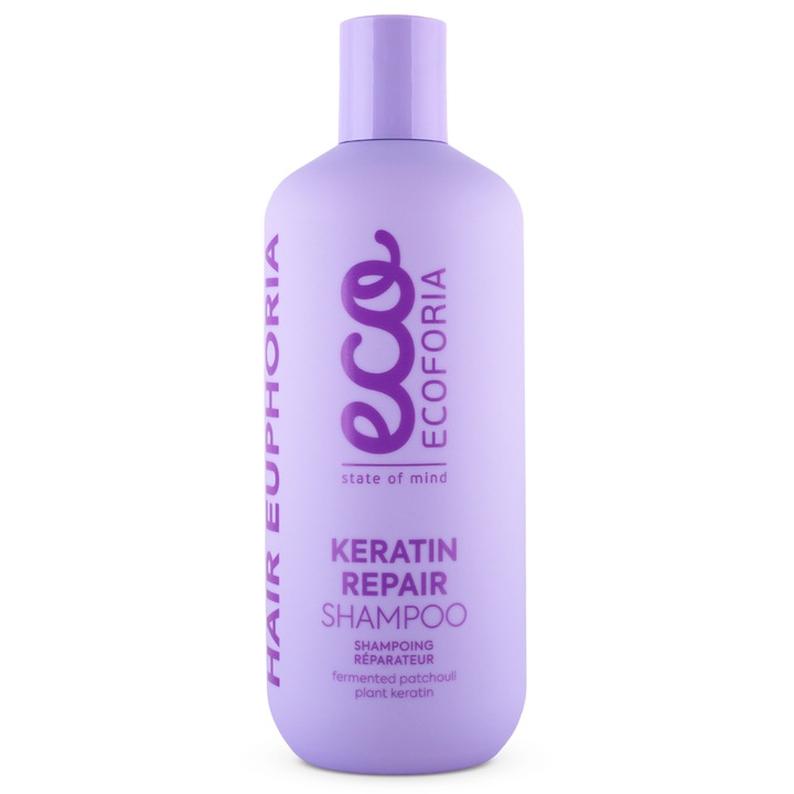 Sampon pentru refacerea parului Ecoforia Keratin, 400 ml