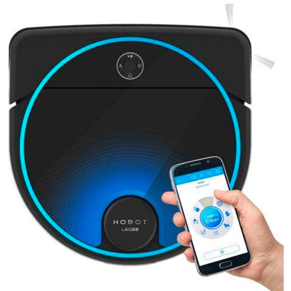 Robot aspirator Mop HOBOT LEGEE 7, Memorare Harta, Forta Mop, 5G si 2.4G W-Fi, Siri/ok Google, Curatare pe camere