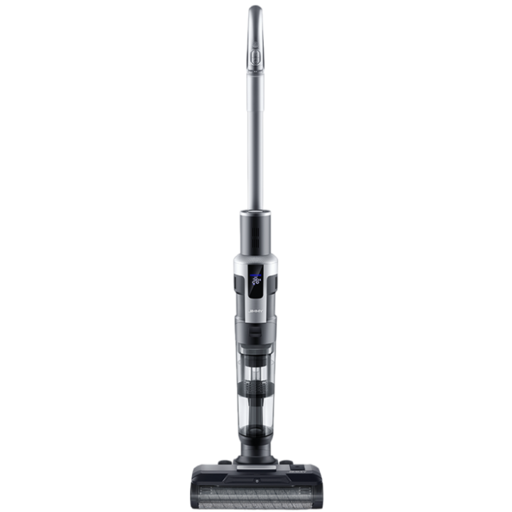 Вертикална прахосмукачка JIMMY HW9 Pro Cordless Vacuum & Washer, С измиване, Мощност 300W, Автономия 35 мин, Черен/Сив