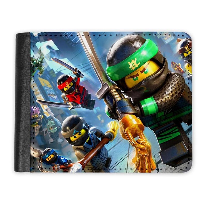 Portofel, Mobiltokguru, Model, Lego Ninjago 12, Multicolor, din piele artificiala, 12cm