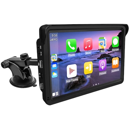 Navigatie Auto Universala Portabila cu Android Auto si CarPlay Wireless