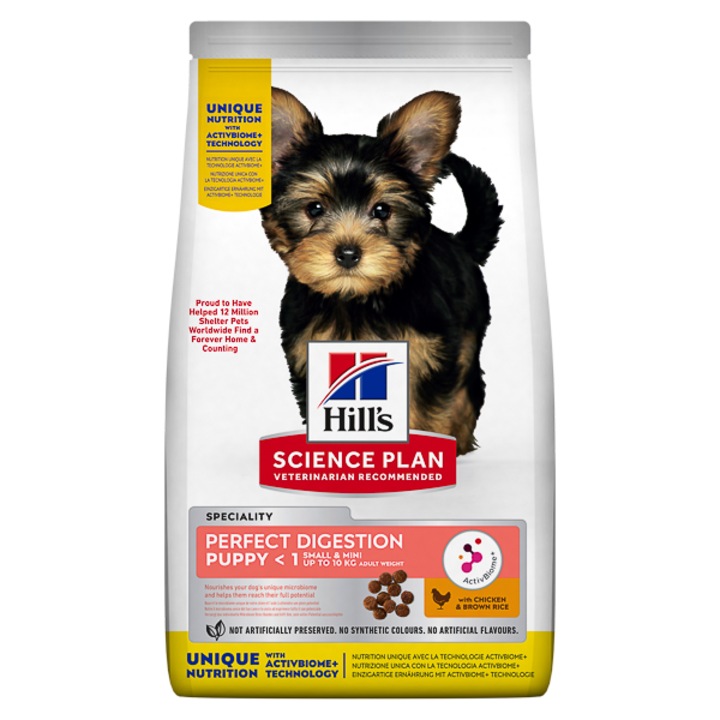 Hrana uscata caine, Hill's SP Canine Puppy Small & Mini Perfect Digestion 1.5 kg