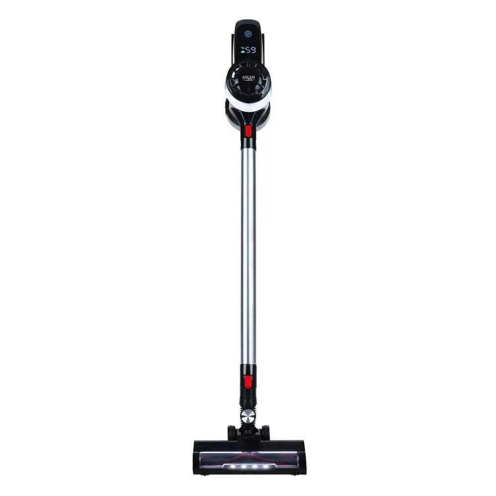 Aspirator Vertical Fara Fir, Adler, AD7048, 350 W, 18 kPa, Acumulator 2000 mAh, Afisaj LED, Recipient Pentru Praf 0.8 L, Negru/Alb