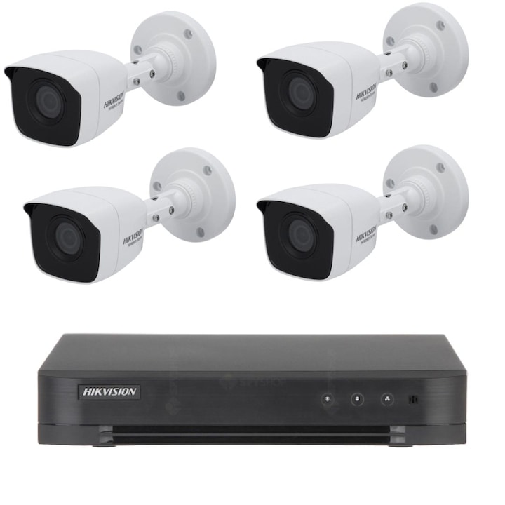 Sistem CCTV fara fir, 10CH NVR, AI Humanoid Detection, 10CH 5MP cu 8 PTZ, 4T