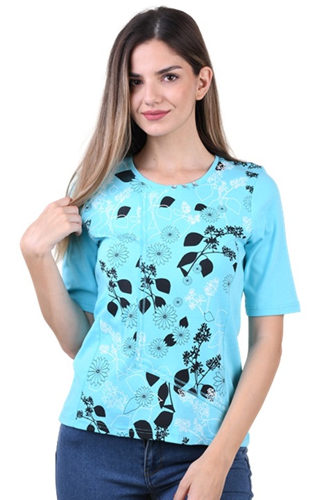 Tricou Sunday Aqua Blue, Albastru deschis, M