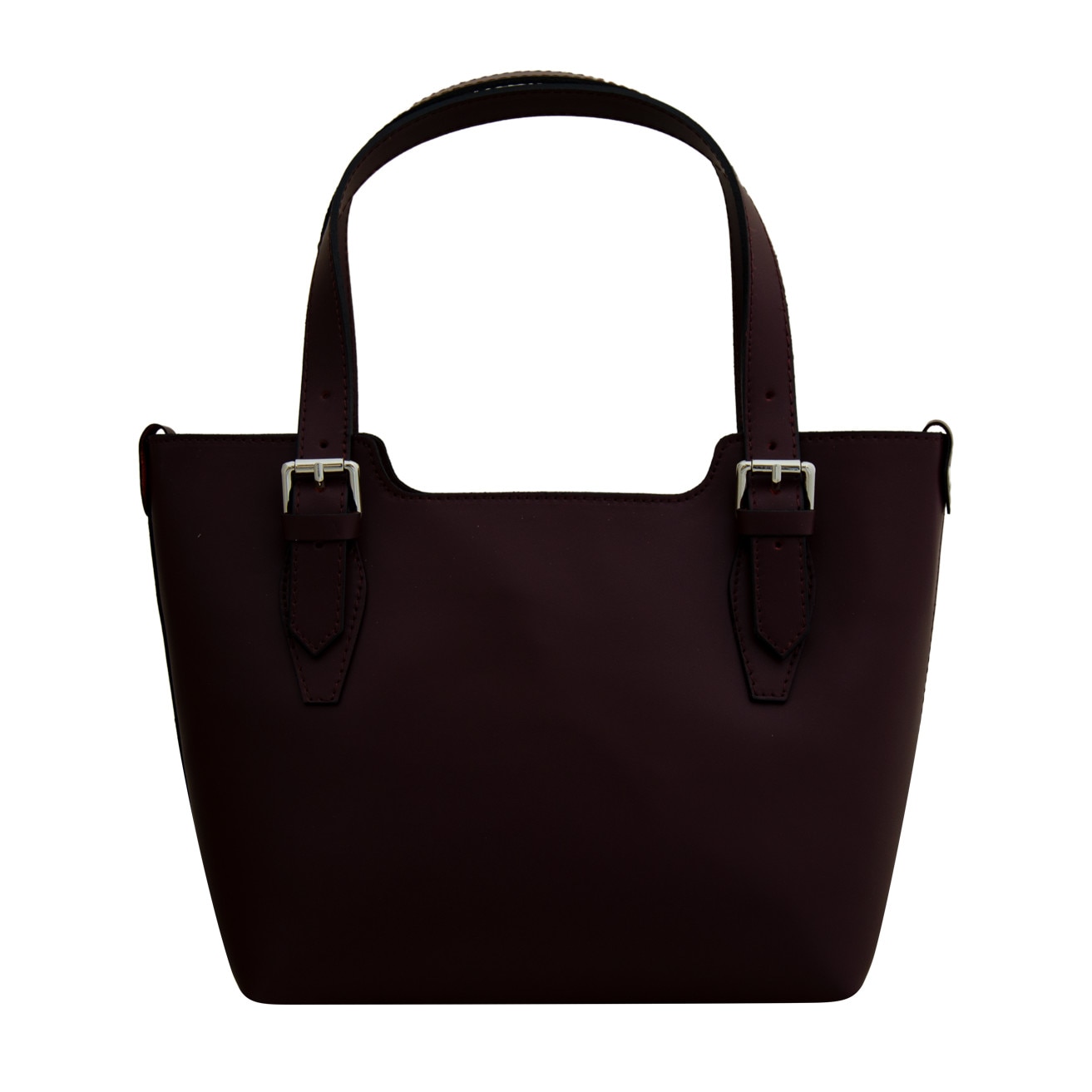 Geanta de dama din piele naturala, Adelina 2, bordo